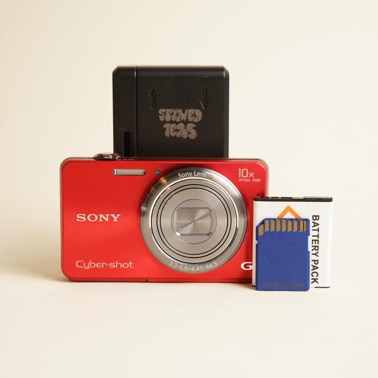 Sony CyberShot DSC-WX150 Digital Camera | 18.2MP | Tested & Working | Red