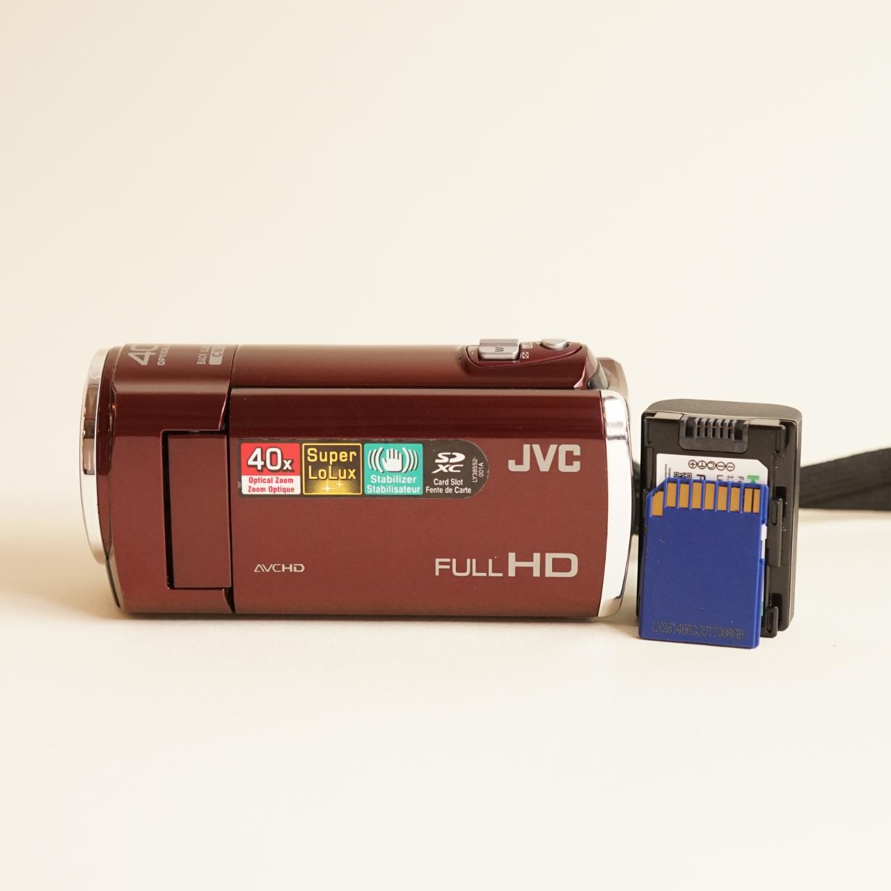 JVC Everio GZ-E100RU Camcorder | HD 1080p | Tested & Working | Red