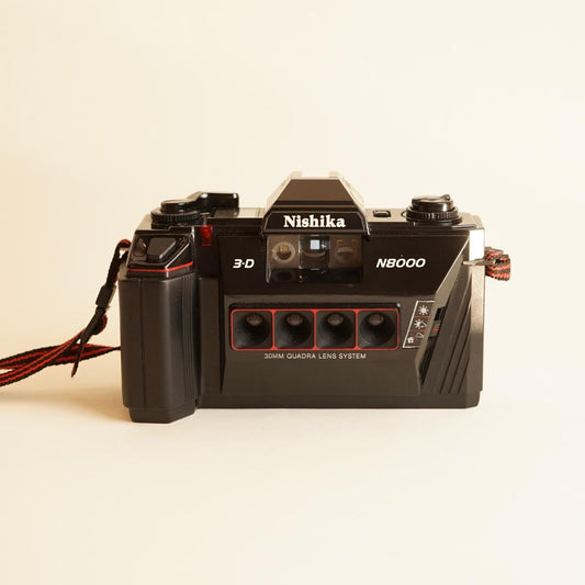 Nishika N8000 Film Camera | 35mm 3D Lenticular | Tested & Working | Black