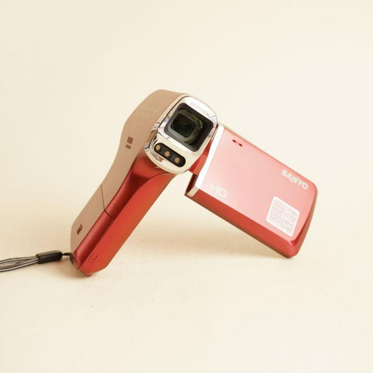 Sanyo VPC-HD100R Digital Camcorder | Tested & Working | Red