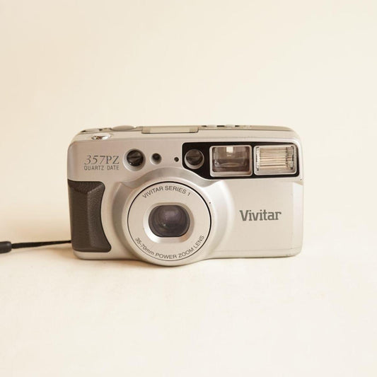 Vivitar 357PZ Film Camera | 35mm Point & Shoot | Tested & Working | Black