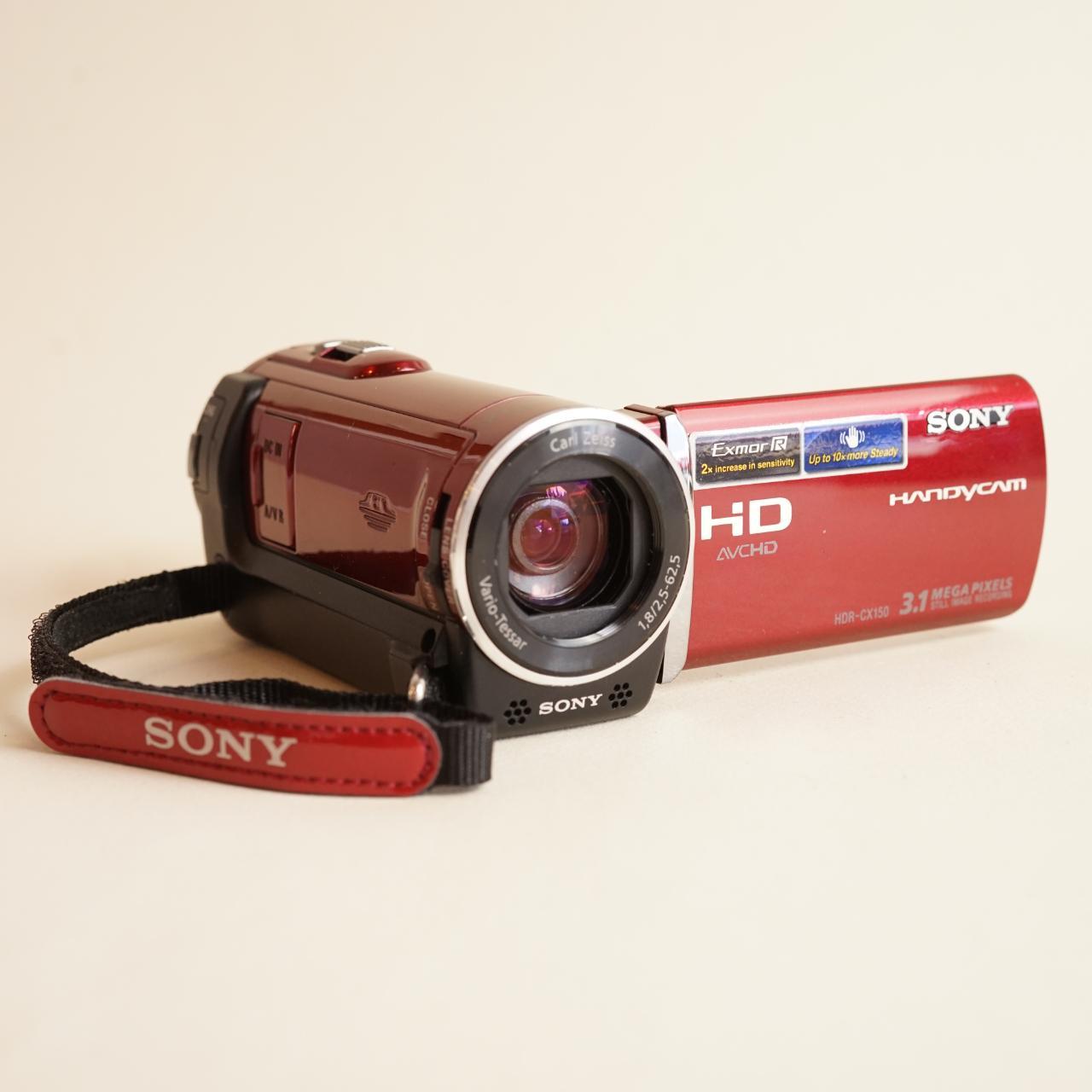 Sony Handycam HDR-CX150 Camcorder | HD 1080p | Tested & Working | Red