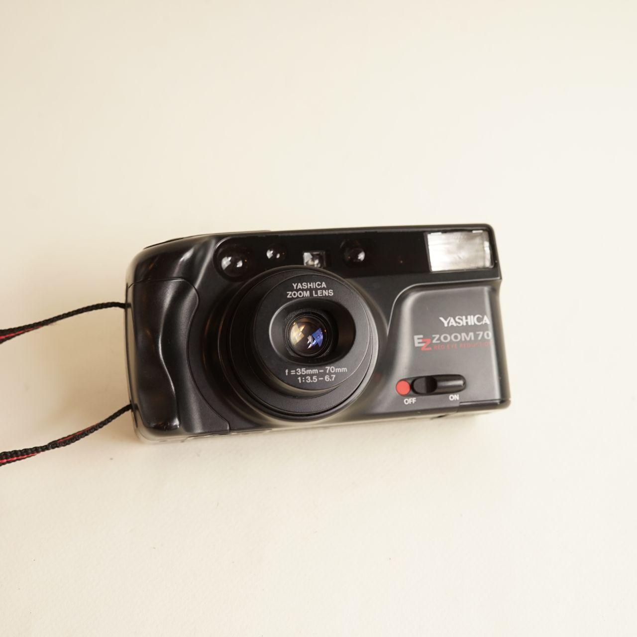Yashica EZ Zoom 70 Film Camera | 35mm Point & Shoot | Tested & Working | Black
