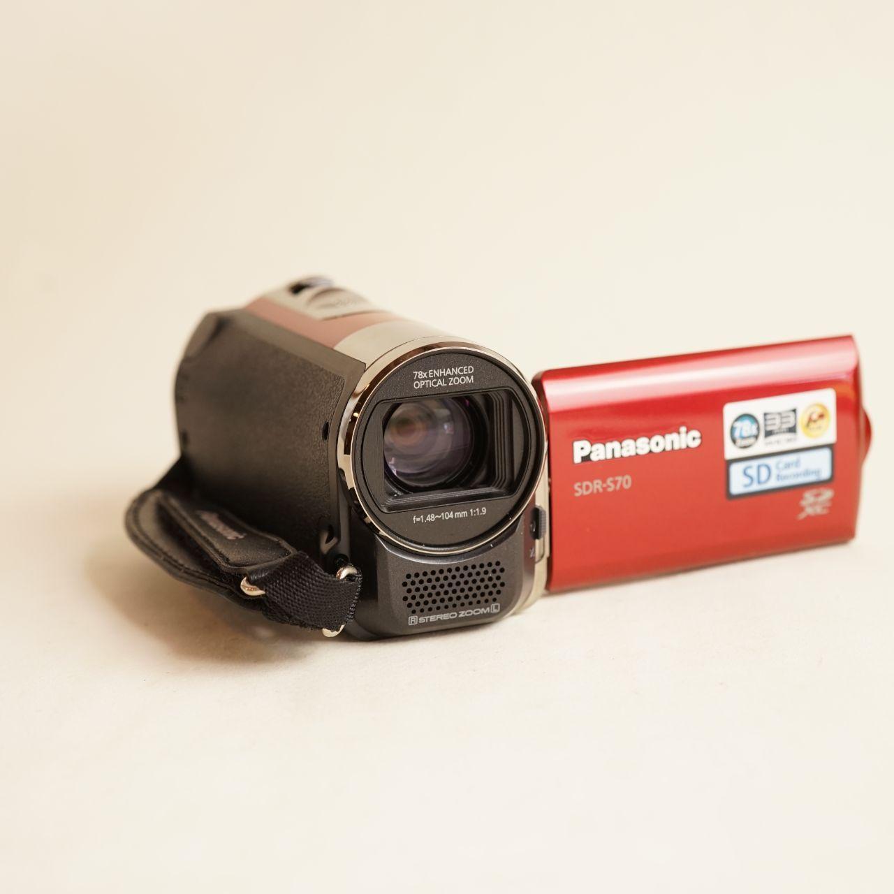 Panasonic SDR-S70 Camcorder | 1.3MP | Tested & Working | Black