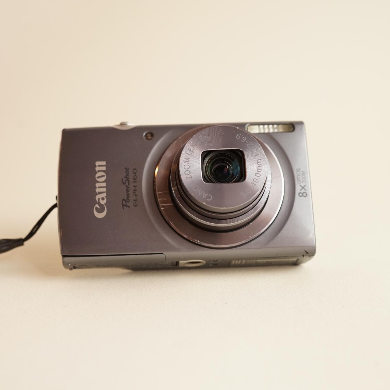 Canon PowerShot ELPH 160 Digital Camera | 20MP | Tested & Working | Grey