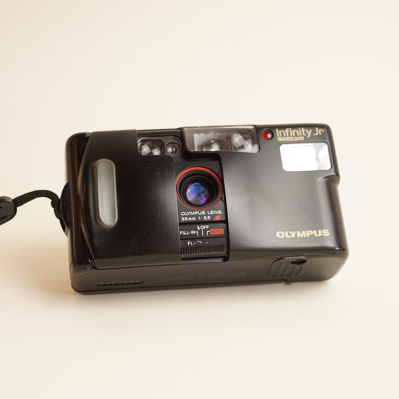 Olympus Infinity Jr. Film Camera | 35mm Point & Shoot | Tested & Working | Black