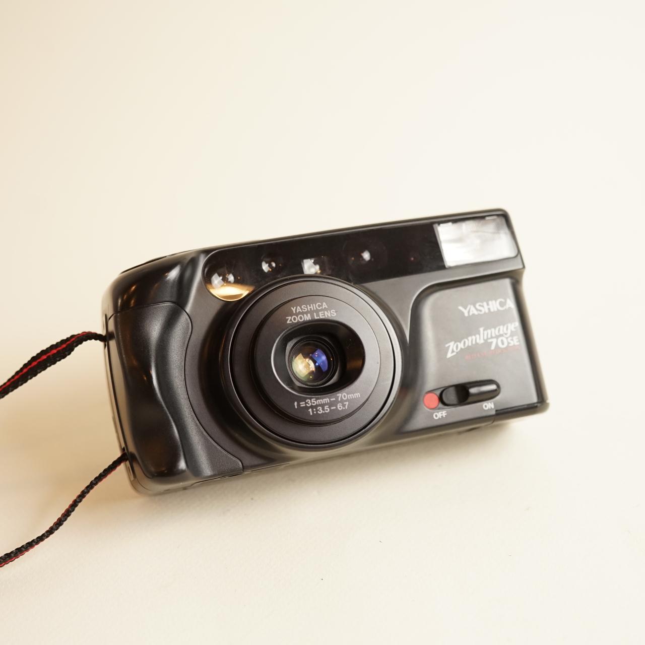 Yashica Zoom Image 70SE Film Camera | 35mm Point & Shoot | Tested & Working | Black