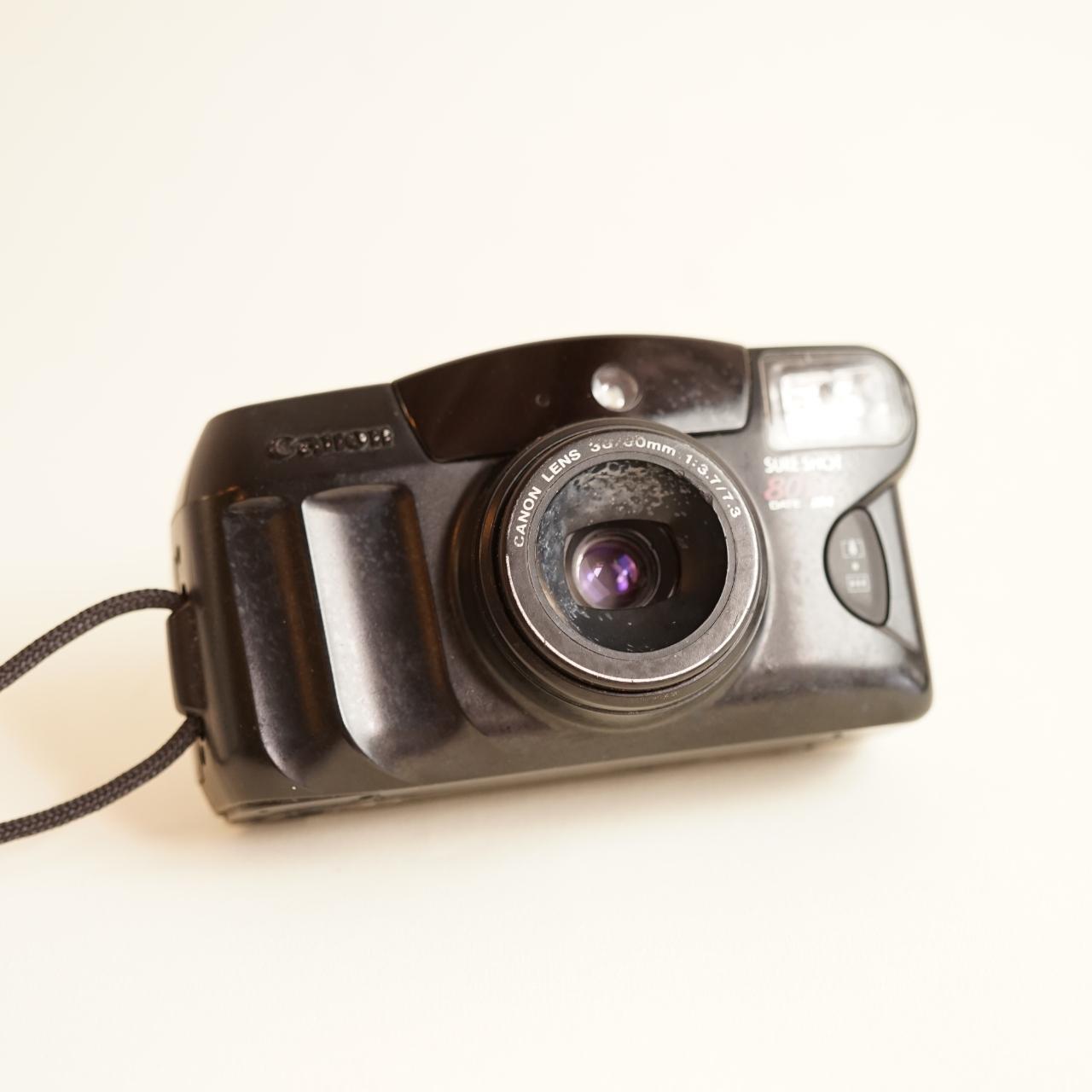 Canon SureShot 80 Tele | 35mm Point & Shoot Film Camera | Tested & Working | Black