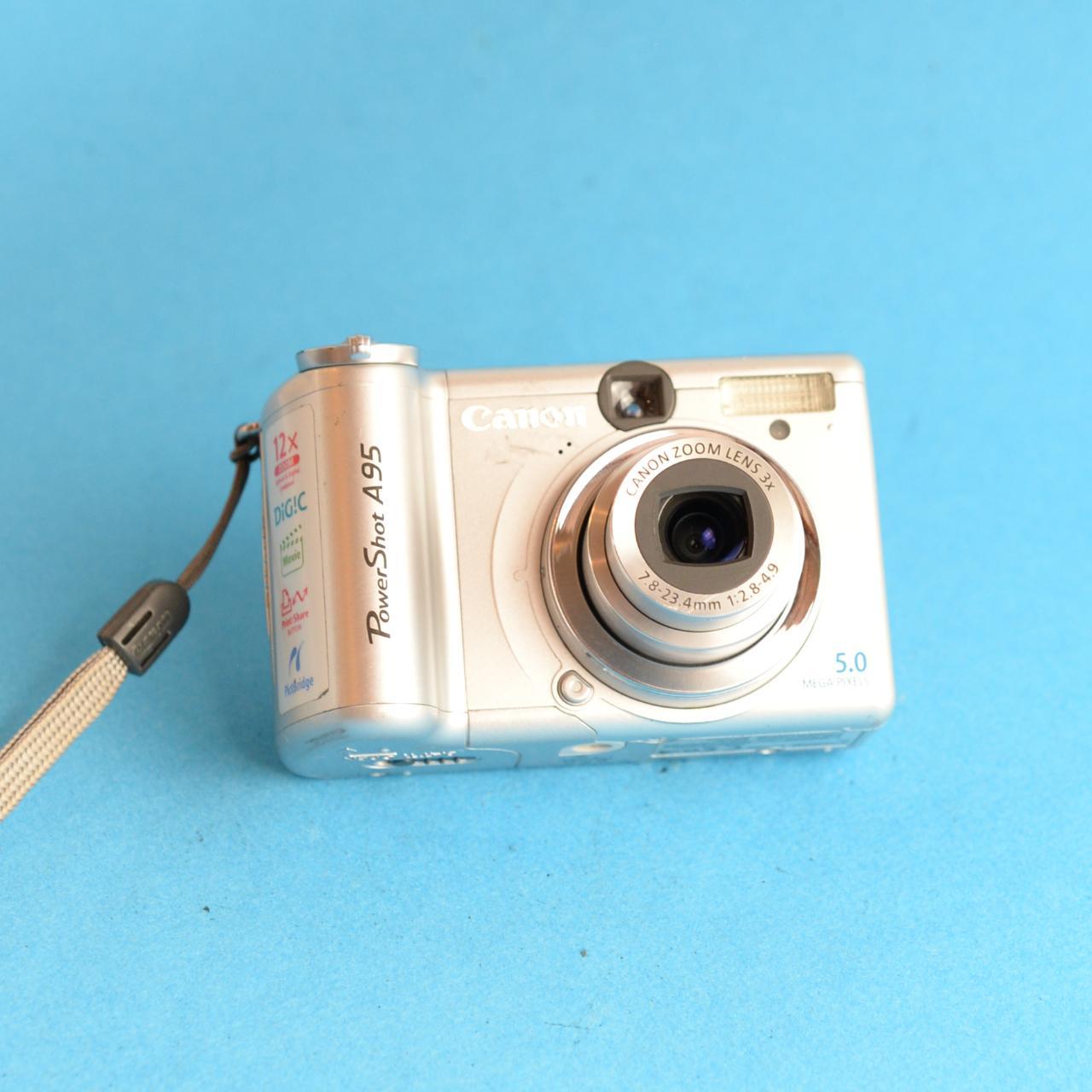 Canon PowerShot A95 w/ Selfie Screen Digital Camera | 5MP | Tested & Working | Silver