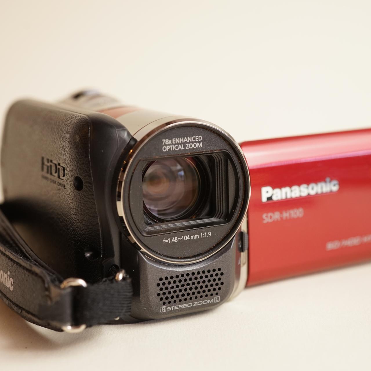 Panasonic SDR-H100 Digital Camcorder | Tested & Working | Red