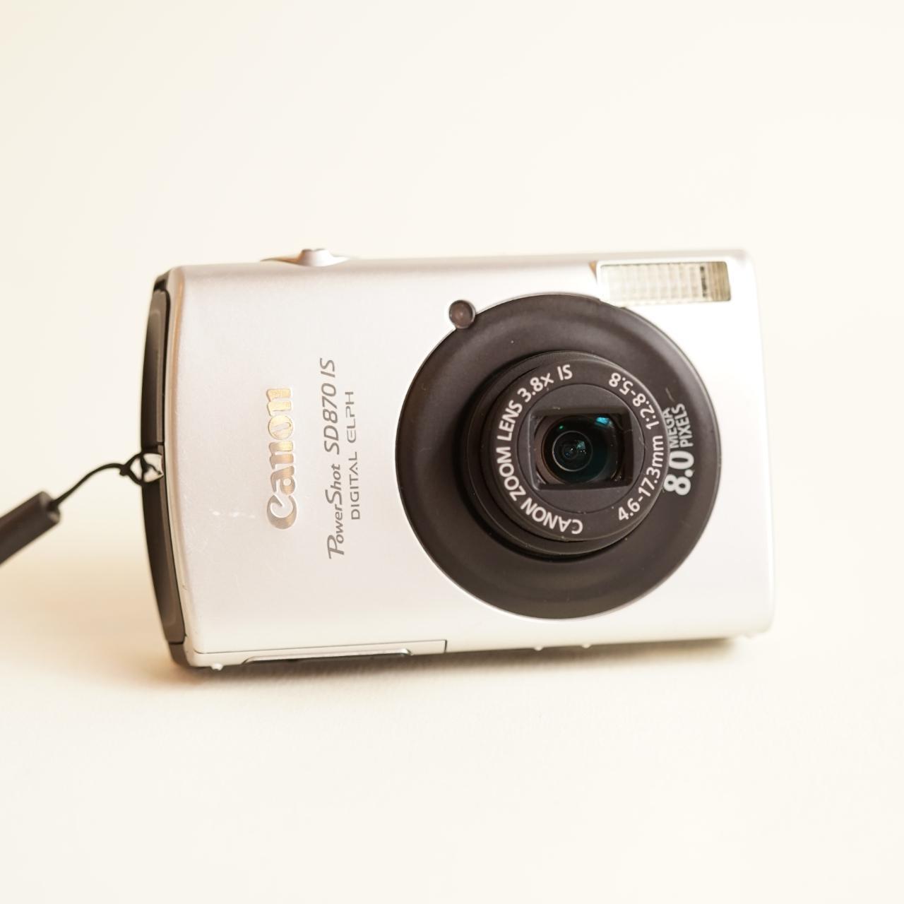 Canon PowerShot SD870 IS Digital Camera | 8.0MP | Tested & Working | Silver