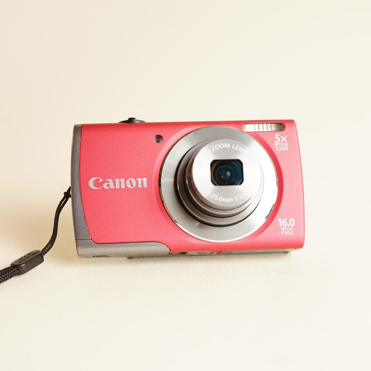 Canon PowerShot A3500 IS Digital Camera | 16MP | Tested & Working | Red