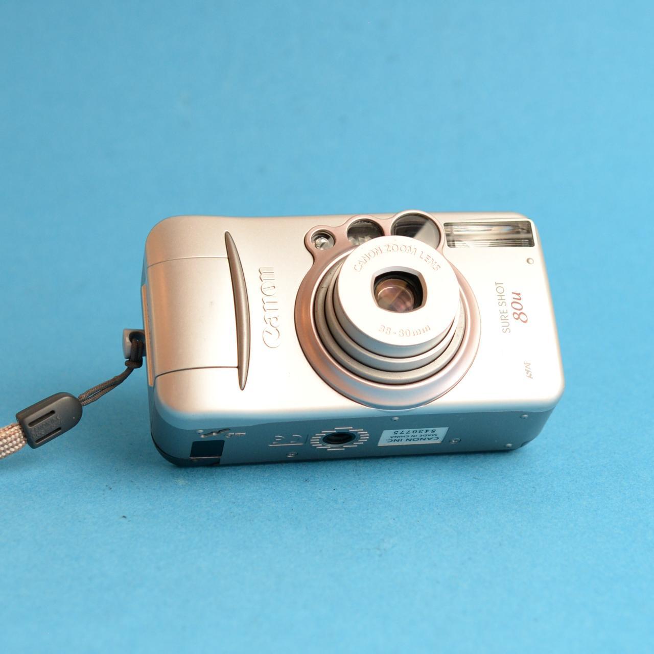 Canon SureShot 80u Film Camera | 35mm Point & Shoot | Tested & Working | Silver