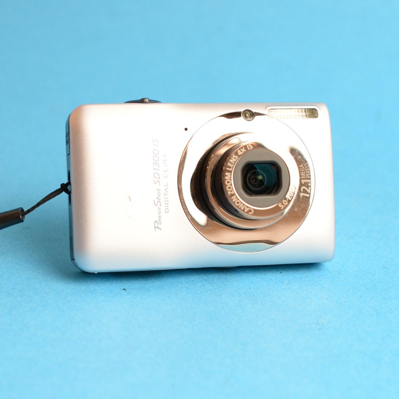 Canon PowerShot SD1300 IS Digital Camera | 12MP | Tested & Working | Silver