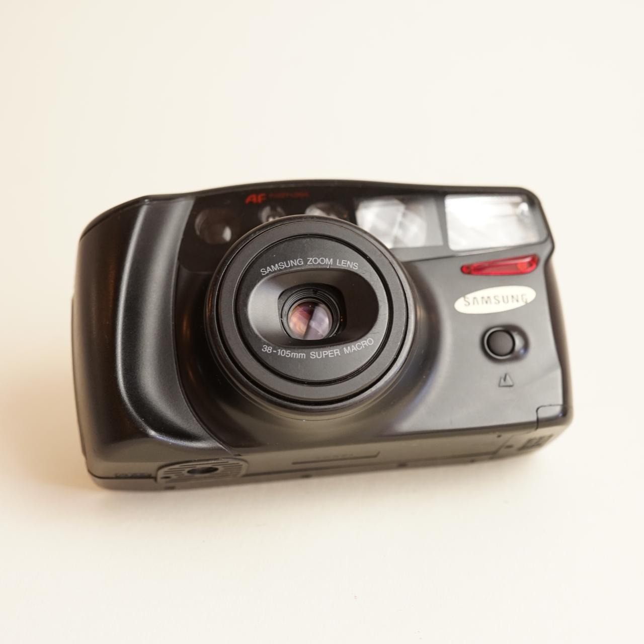 Samsung Maxima Zoom 105 Film Camera | 35mm Point & Shoot | Read Description | Black