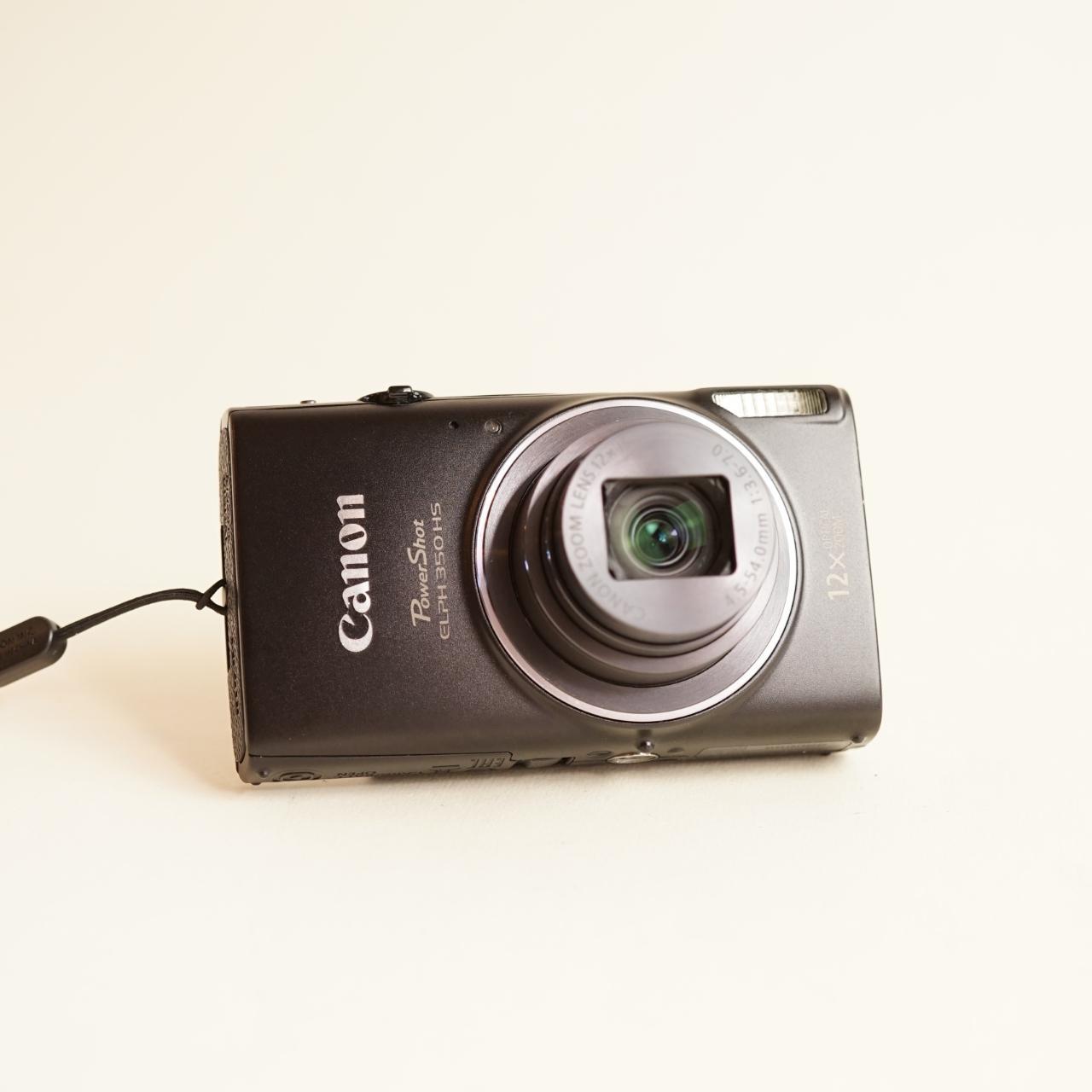 Canon PowerShot ELPH 350 HS Digital Camera | 20.2MP | Tested & Working | Black