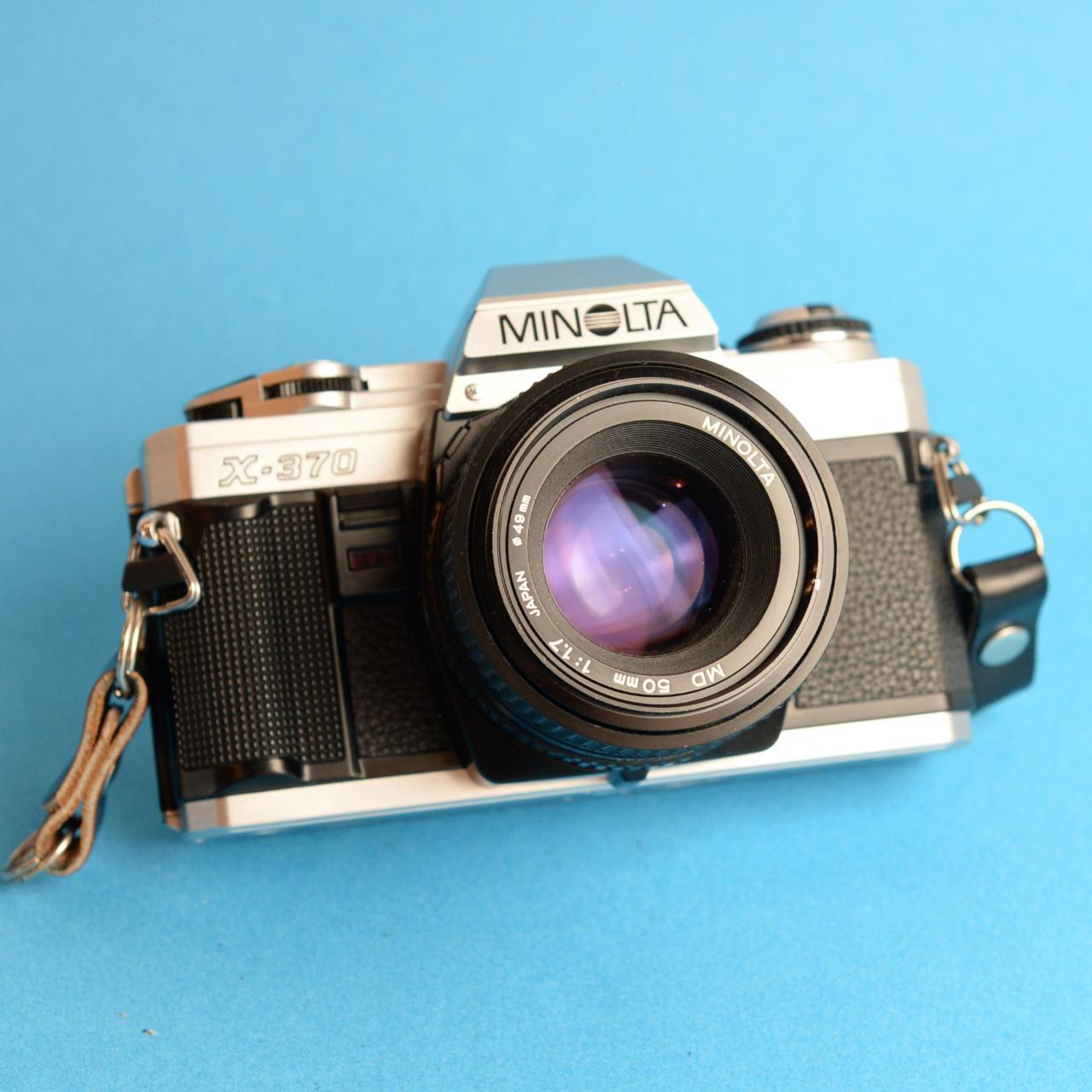 Minolta X-370 Film Camera | 35mm SLR | Tested & Working | Black & Silver