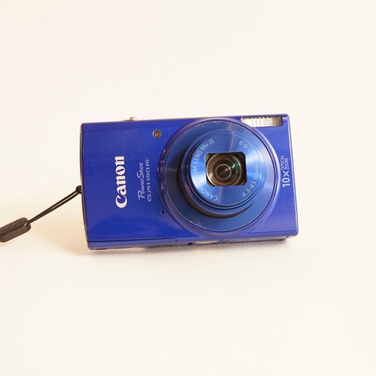 Canon PowerShot ELPH 190 IS Digital Camera | 20MP | Tested & Working | Blue