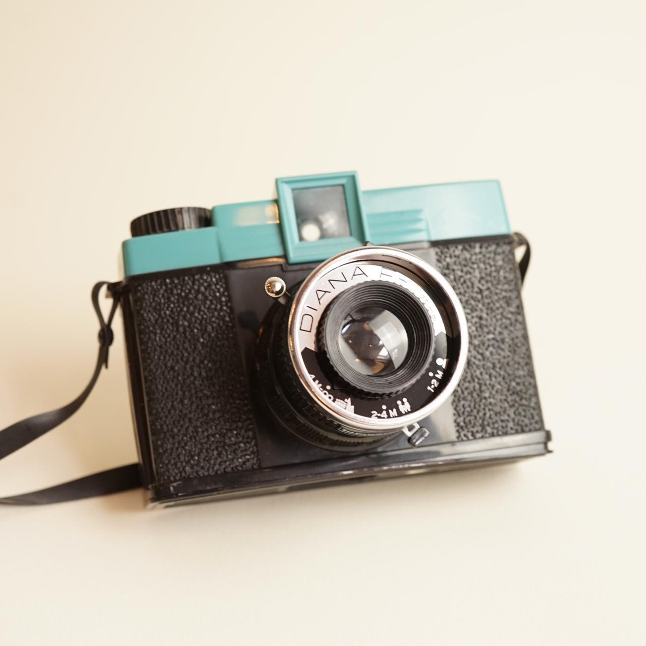 Lomography Diana F+ Film Camera | Medium Format | Tested & Working | Black & Blue