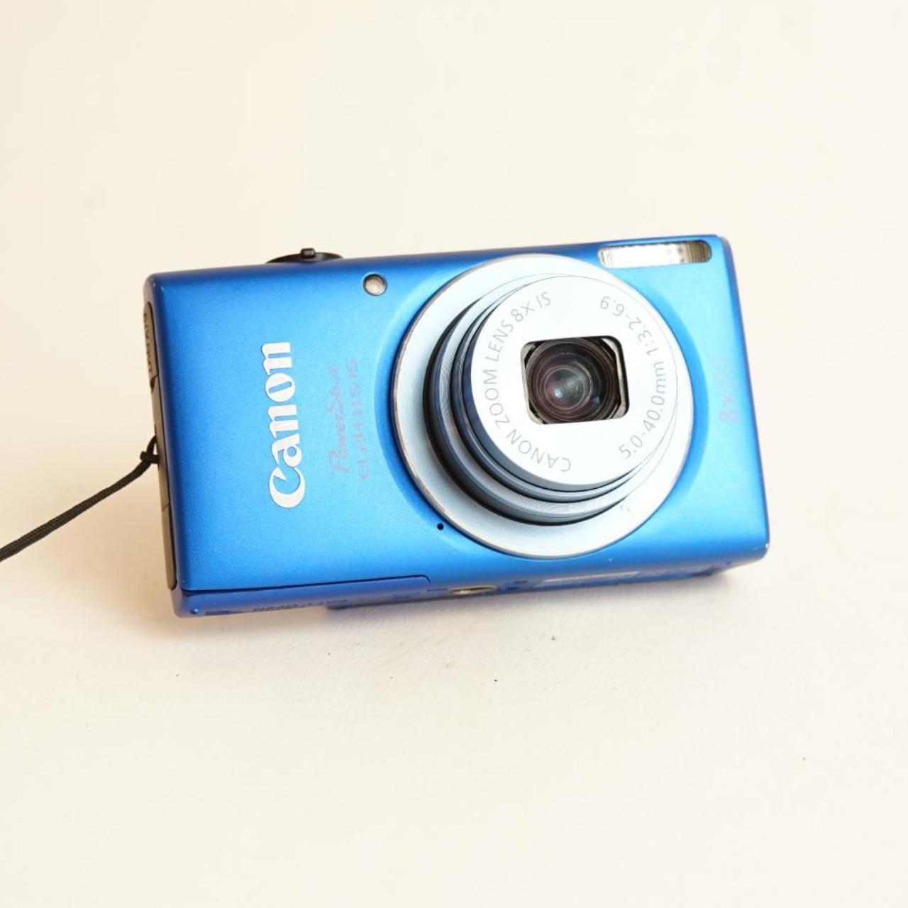 Canon PowerShot ELPH 115 IS Digital Camera | 16MP | Tested & Working | Blue