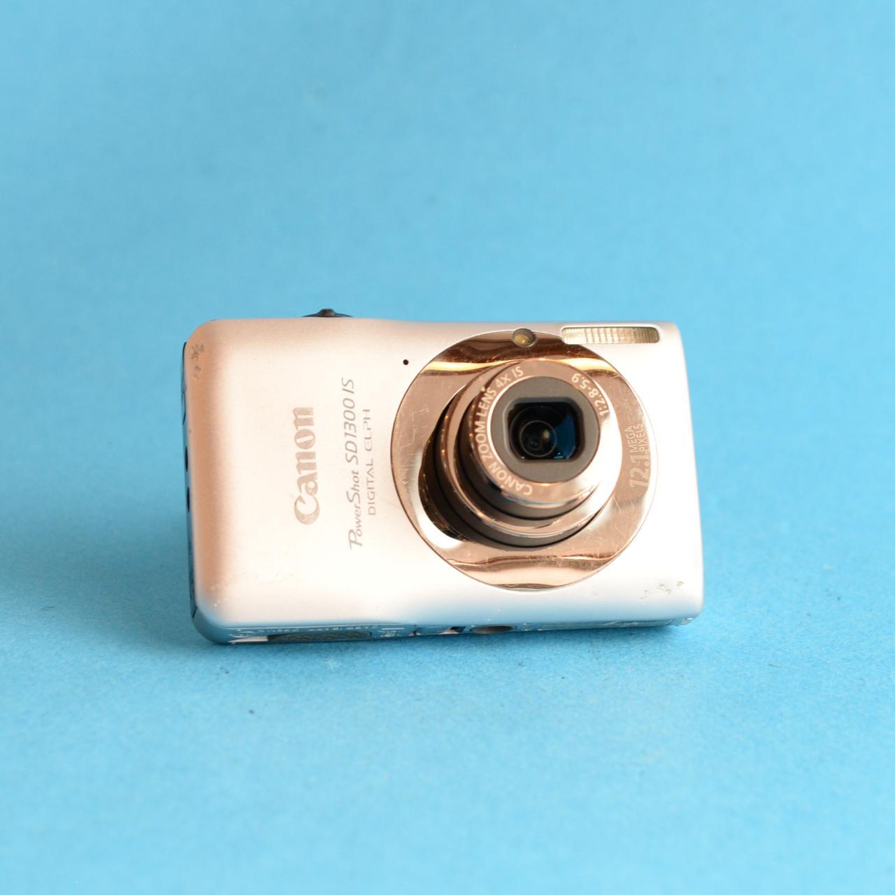 Canon PowerShot SD1300 IS Digital Camera | 12.1MP | Tested & Working | Silver