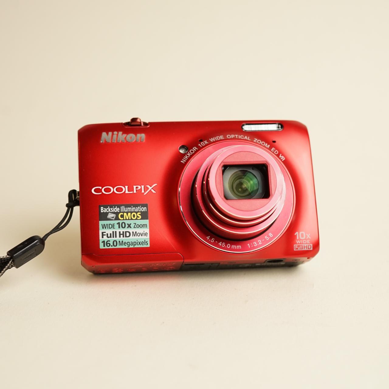 Nikon Coolpix S6300 Digital Camera | 16MP | Tested & Working | Red