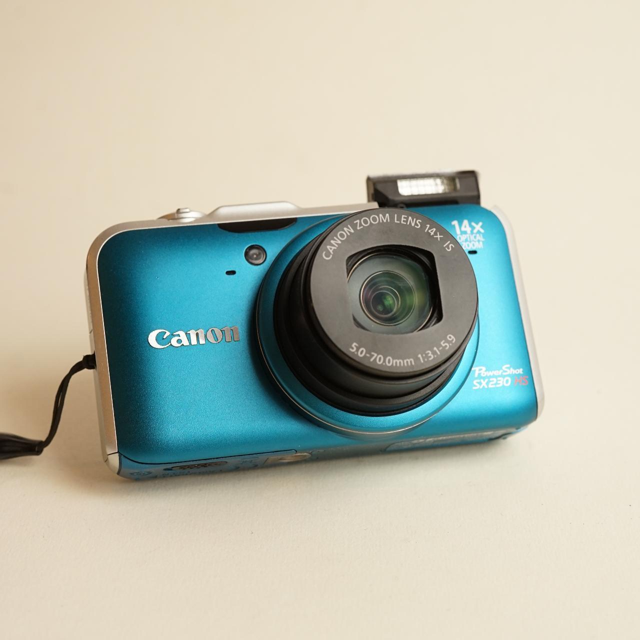 Canon PowerShot SX230 HS Digital Camera | 12.1MP | Tested & Working | Blue