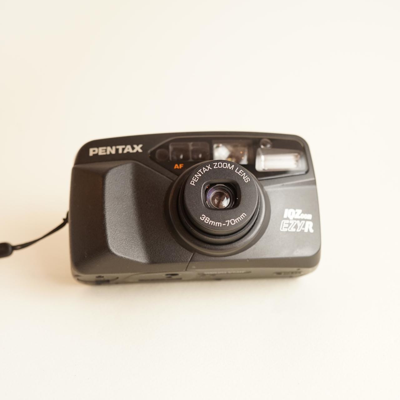 Pentax IQZoom EZY-R Film Camera | 35mm Point & Shoot | Tested & Working | Black