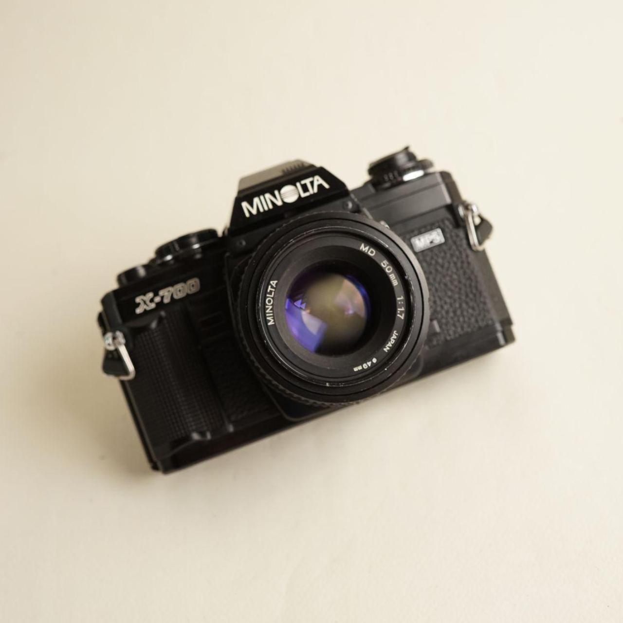 Minolta X-700 35mm SLR Film Camera with 50mm f/1.7 Lens | Tested & Working | Black