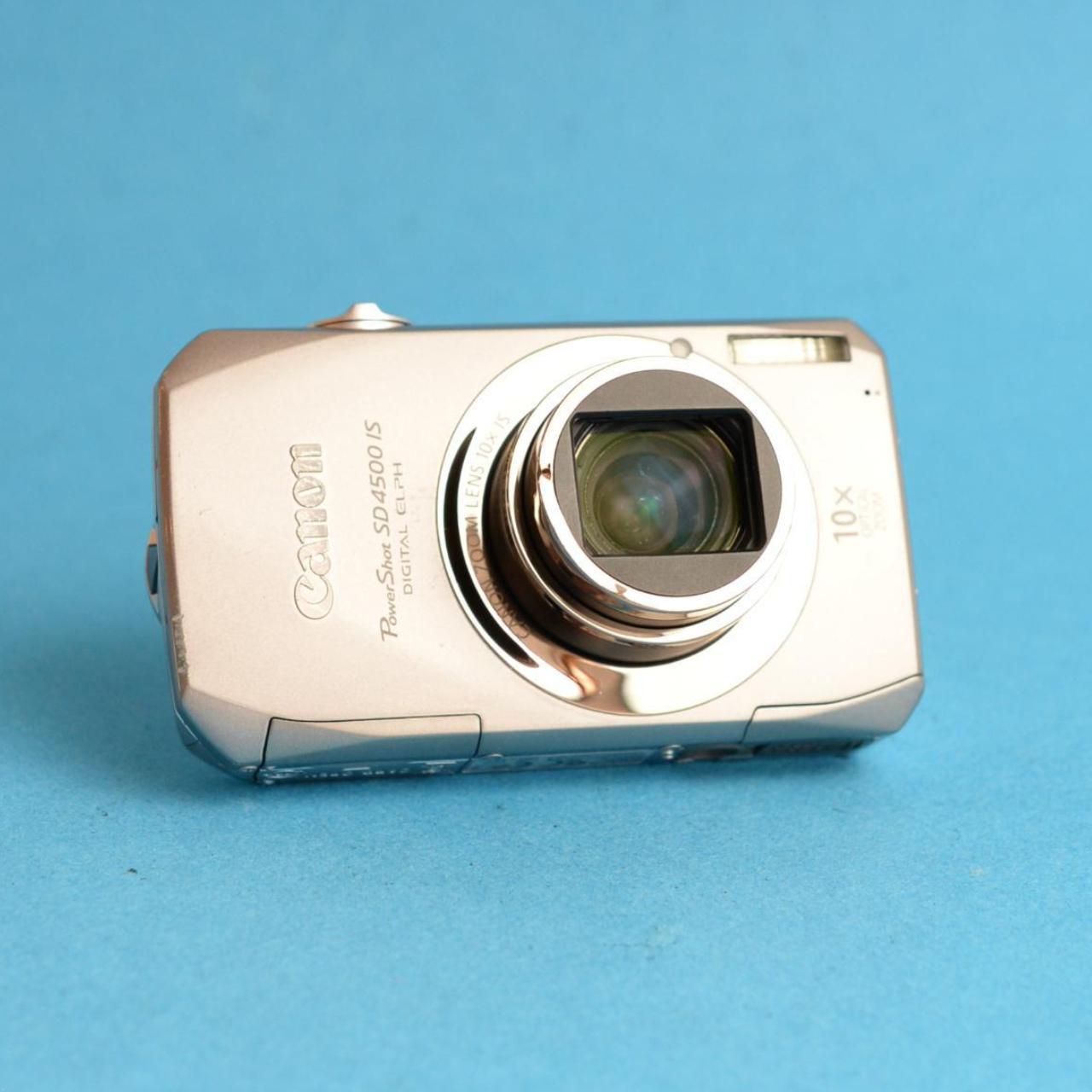 Canon PowerShot SD4500 IS Digital Camera | 10MP | Tested & Working | Silver
