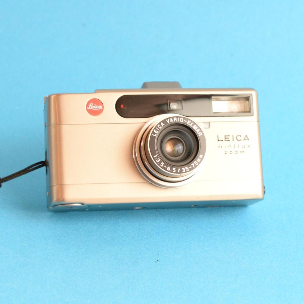 Leica Minilux Zoom Film Camera | 35mm Point & Shoot | Tested & Working | Silver