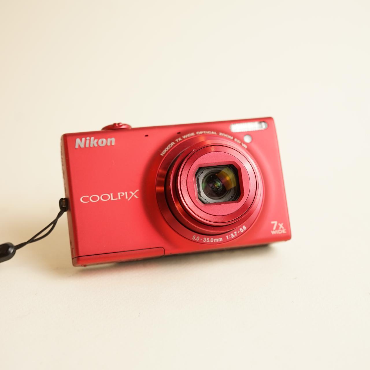 Nikon Coolpix S6100 Digital Camera | 16.0MP | Tested & Working | Red