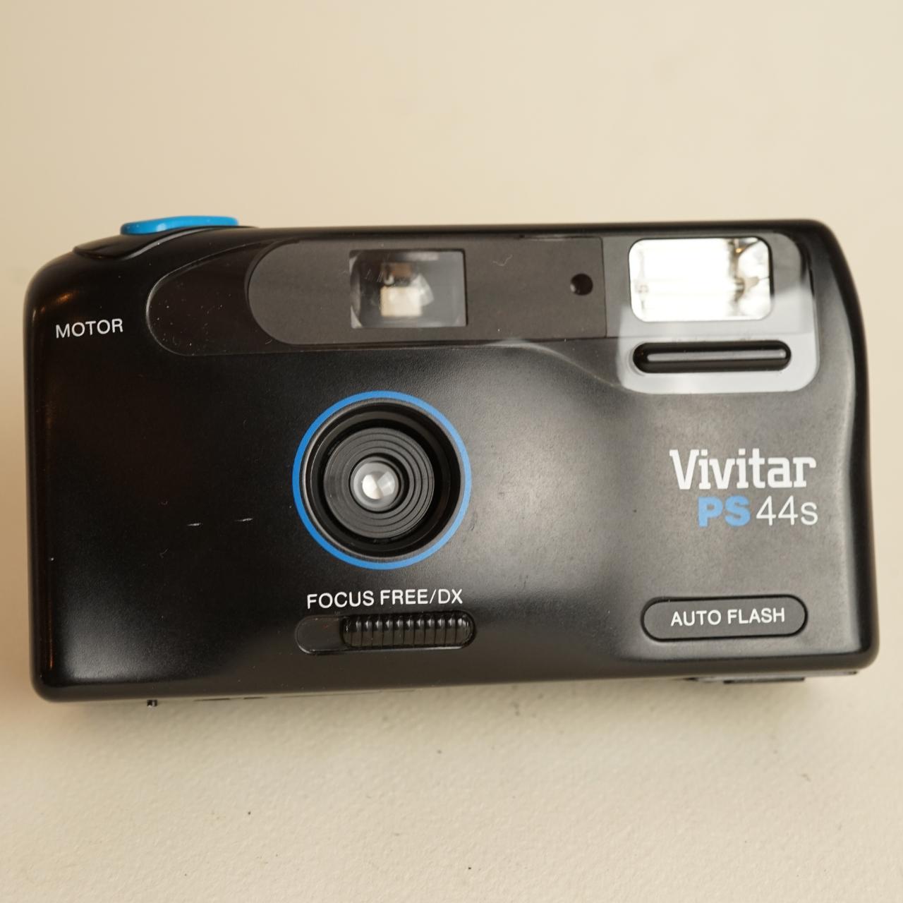 Vivitar PS44 S | 35mm Film Camera | Point and Shoot | Tested & Work | Black