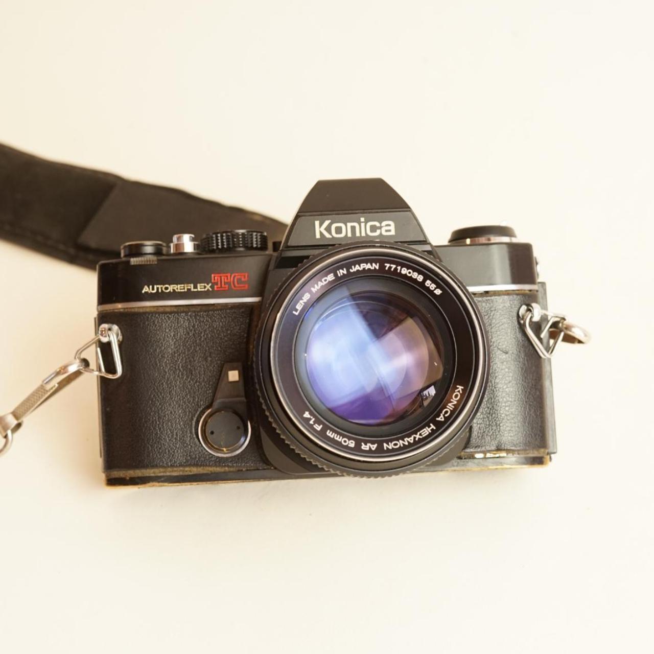 Konica Autoreflex TC Film Camera | 35mm SLR | Tested & Working | Black