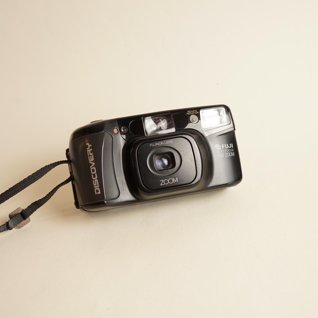 Fujifilm Discovery 190 Zoom Film Camera | 35mm Point & Shoot | Tested & Working | Black