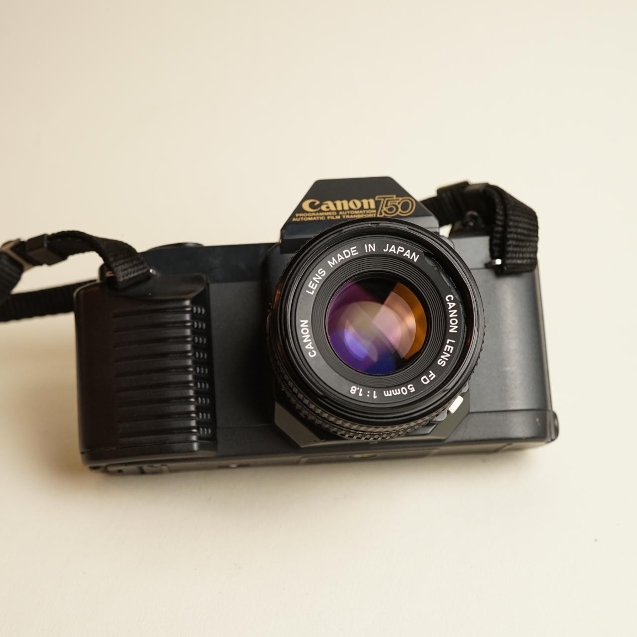 Canon T50 SLR Film Camera | 35mm SLR | Tested & Working | Black