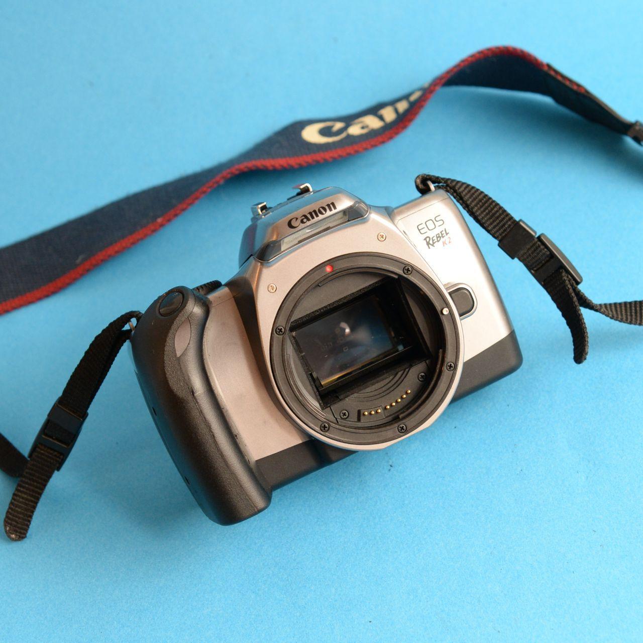 Canon EOS Rebel K2 Film Camera | 35mm SLR | Tested & Working | Silver
