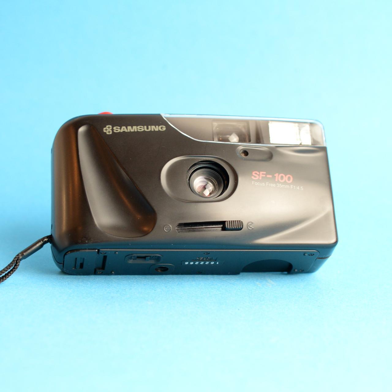 Samsung SF-100 35mm Film Camera | Point and Shoot | Tested & Working | Black