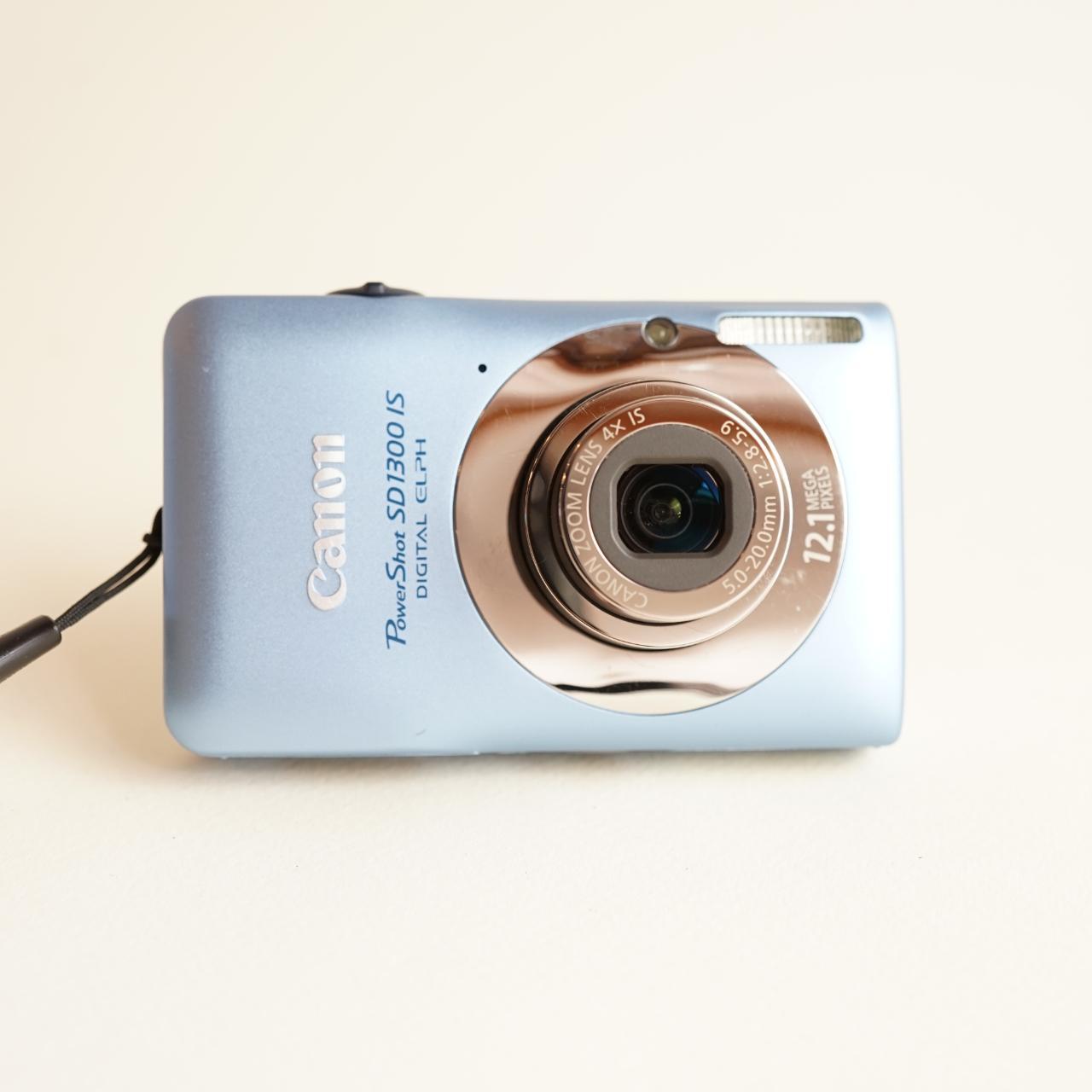 Canon PowerShot SD1300 IS Digital Camera | 12MP | Tested & Working | Blue