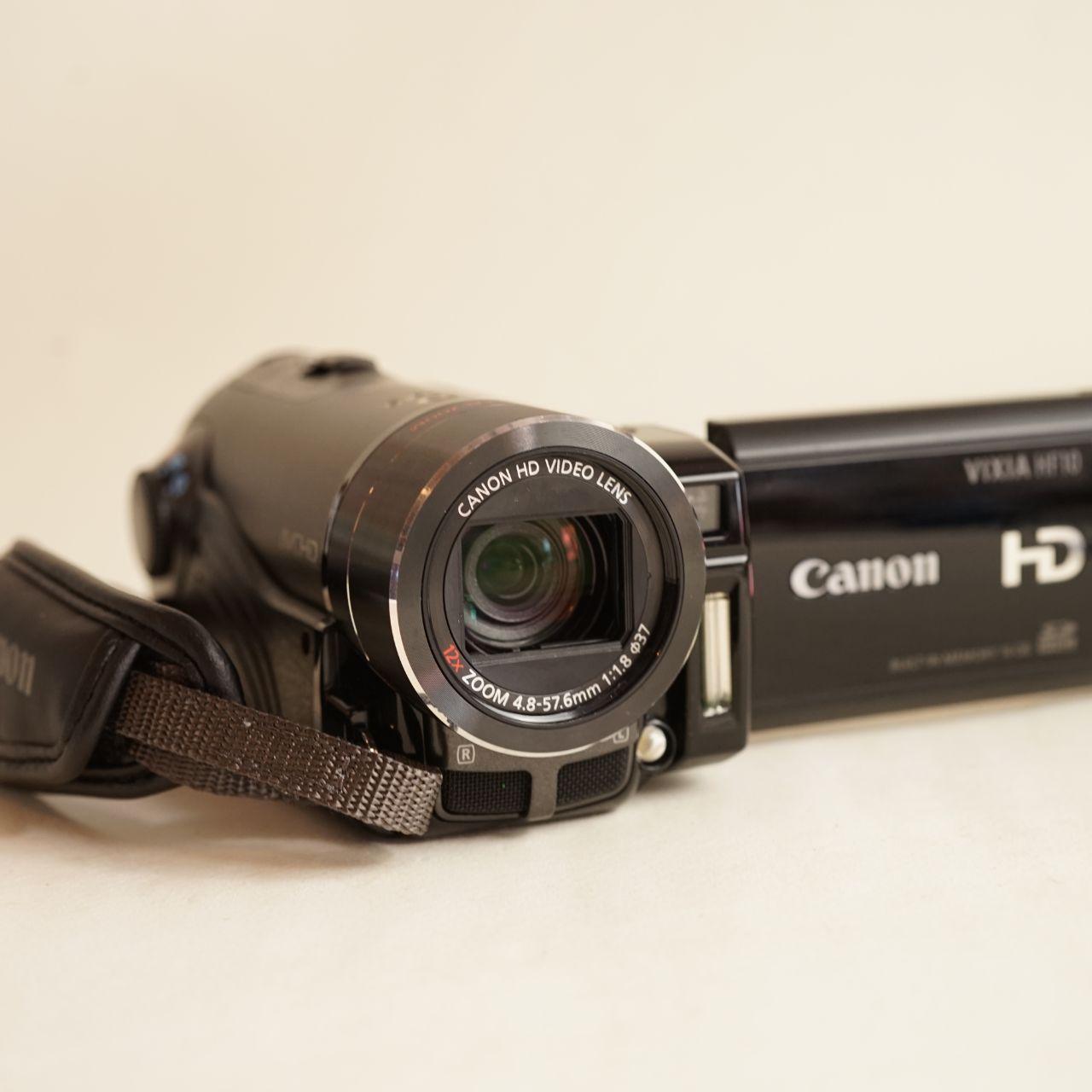 Canon Vixia HF10 Camcorder | 3.3MP HD | Tested & Working | Black