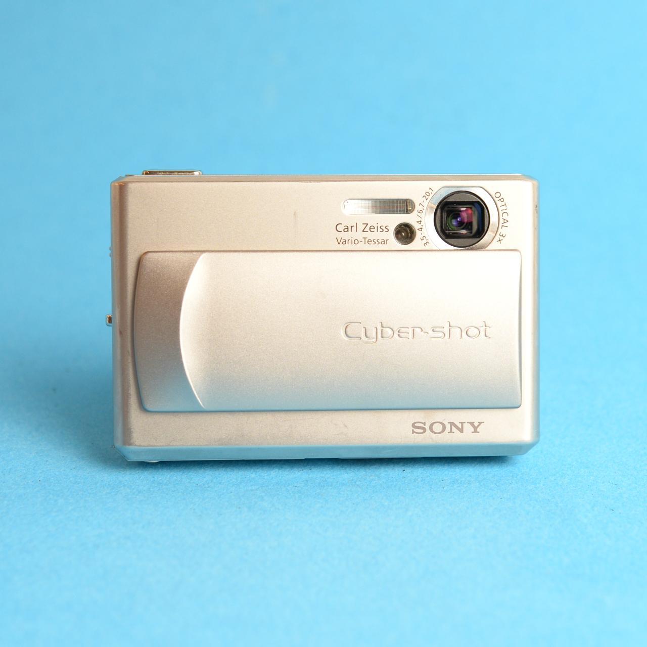 Sony Cyber-shot DSC-T1 Digital Camera | 5MP | Tested & Working | Silver
