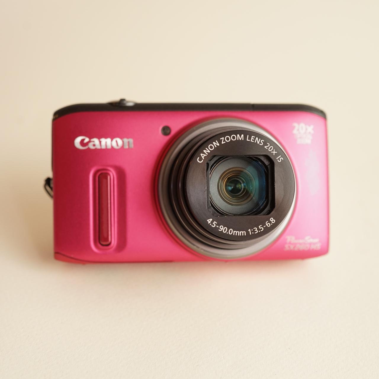 Canon PowerShot SX260 HS Digital Camera | 12MP | Tested & Working | Pink
