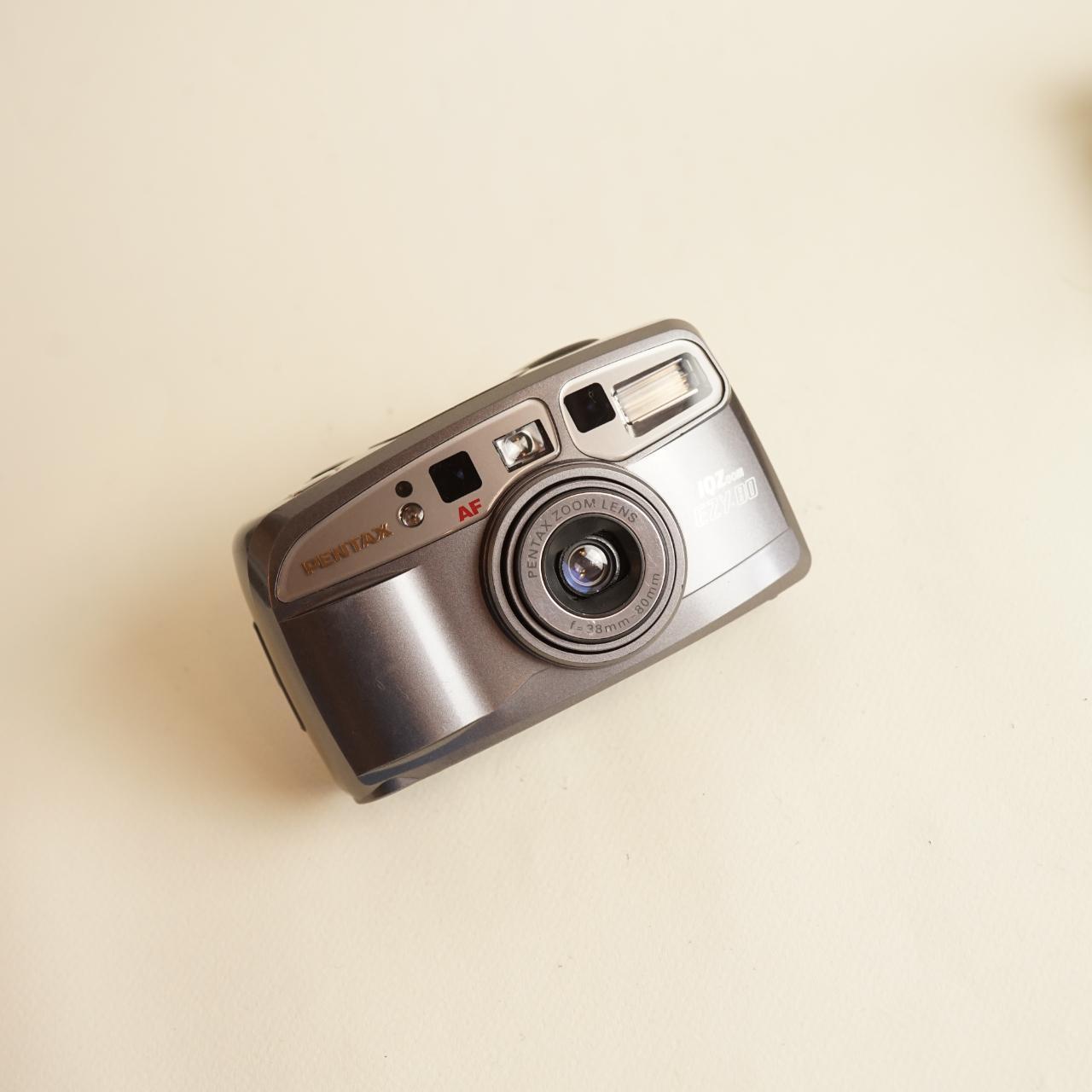 Pentax IQZoom EZY-80 35mm Point & Shoot Film Camera | Tested & Working | Silver