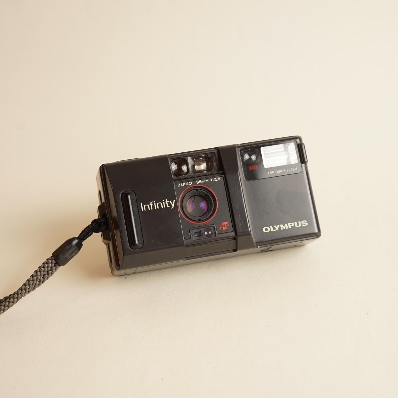 Olympus Infinity Film Camera | 35mm Point & Shoot | Tested & Working | Grey