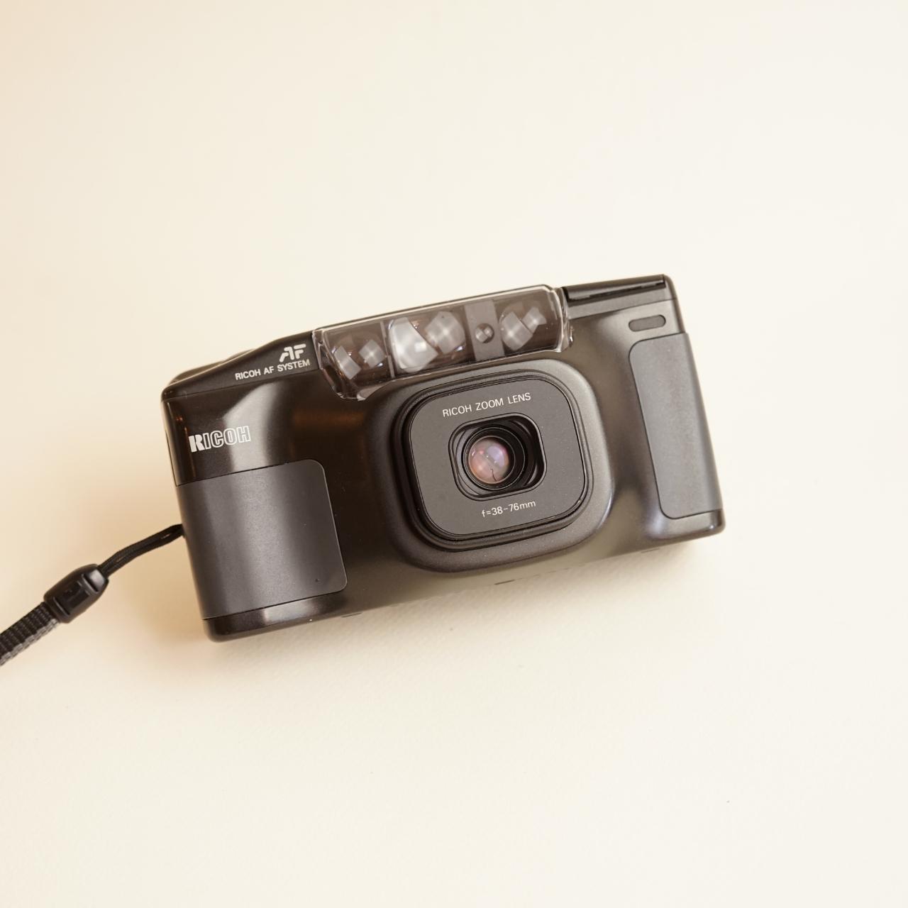 Ricoh Shotmaster Zoom Film Camera | 35mm Point & Shoot | Tested & Working | Black