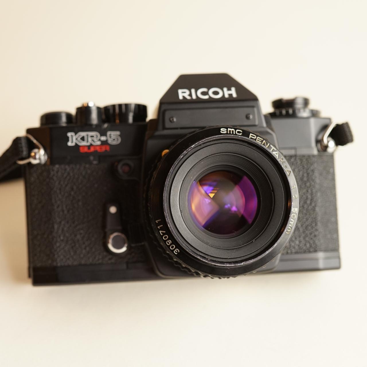 Ricoh KR-5 Super Film Camera | 35mm SLR | Tested & Working | Black
