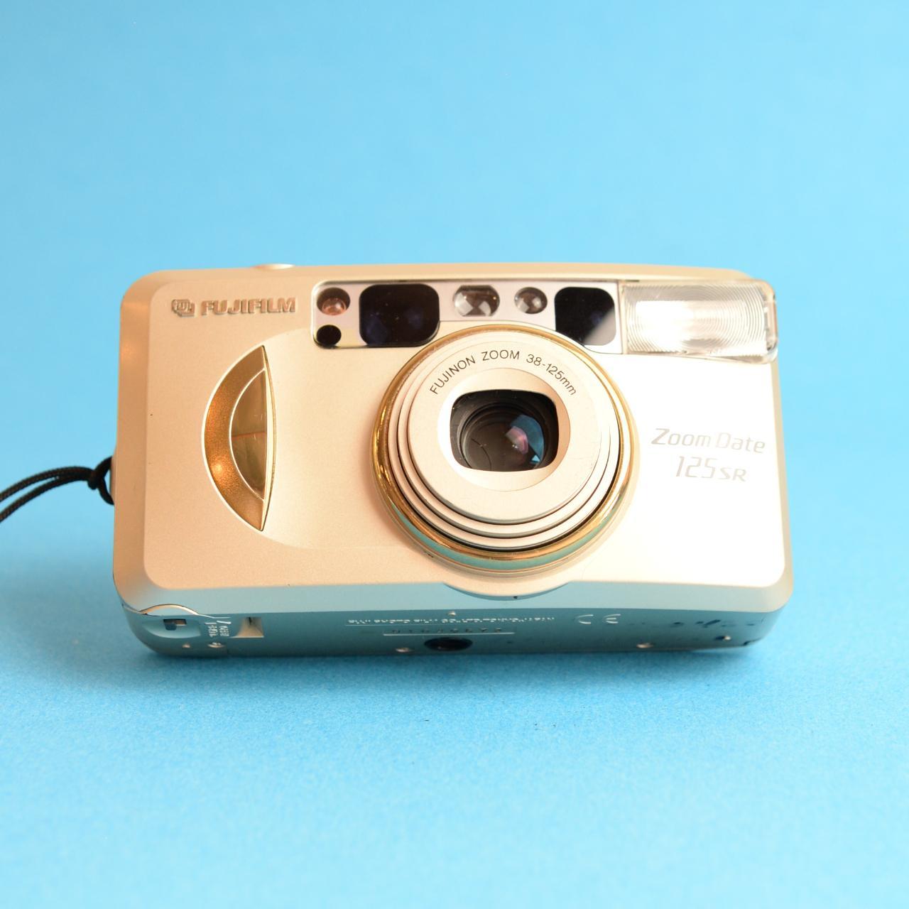 Fujifilm Zoom Date 125SR 35mm Film Camera | Tested & Working | Gold