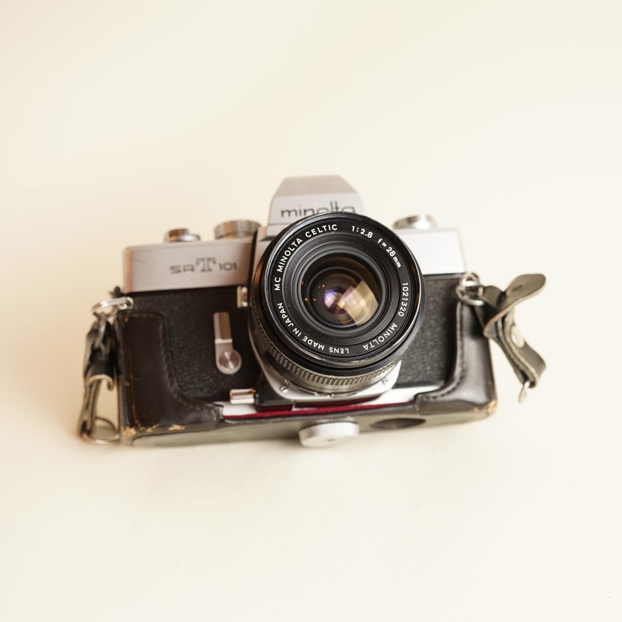 Minolta SRT 101 35mm SLR Film Camera | Tested & Working | Silver & Black
