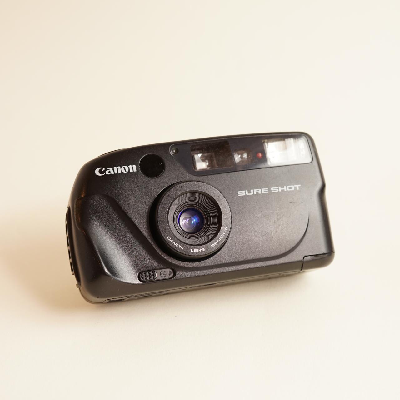 Canon SureShot Film Camera | 35mm Point & Shoot | Tested & Working | Black