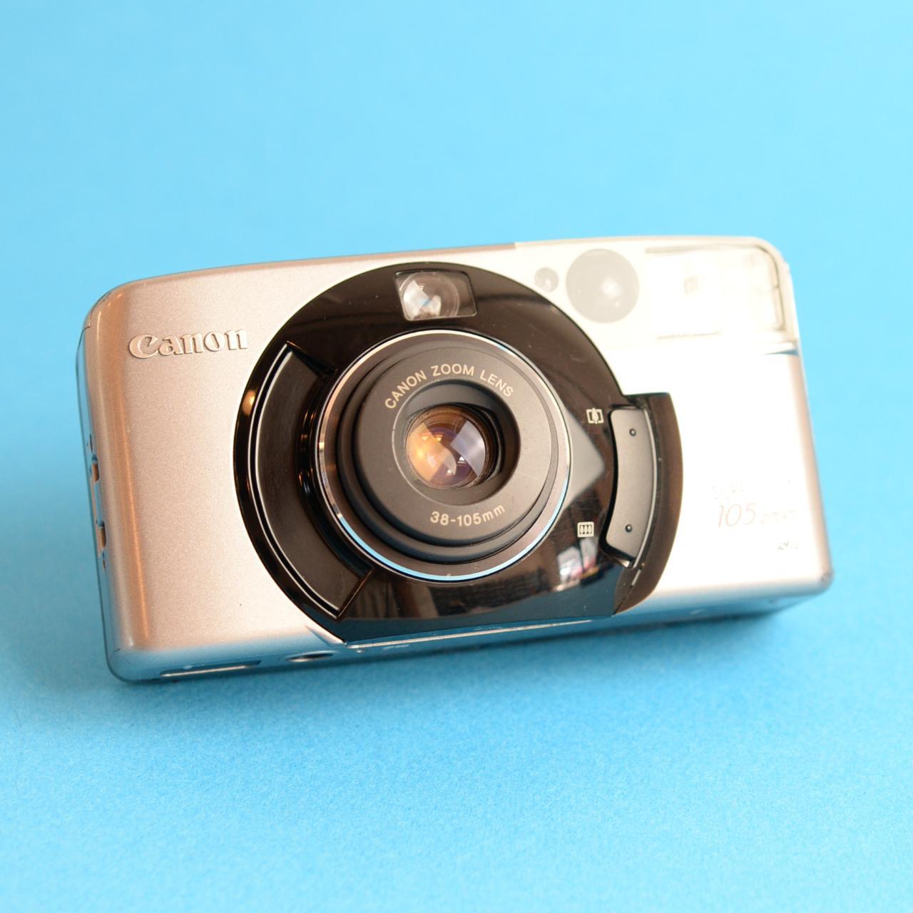 Canon SureShot 105 Zoom | 35mm Point & Shoot Film Camera | Tested & Working | Silver
